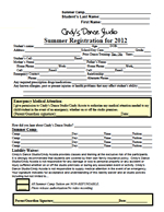 Summer Registration Form